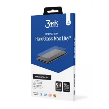 Película de proteção de ecrã 3MK HardGlass Max Lite de vidro temperado para Samsung Galaxy A32 4G - preto