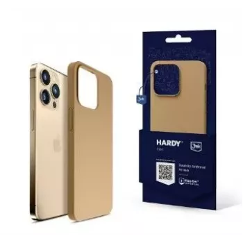 Capa MagCase em silicone 3MK Hardy para Apple iPhone 14 Pro - Dourado