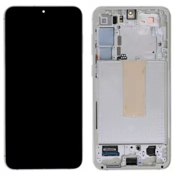 Samsung Galaxy S23 conjunto de ecrã tátil LCD com moldura - creme