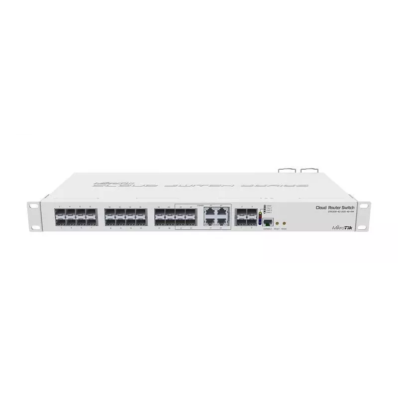 MikroTik CRS328-4C-20S-4S+RM switch gerido L2/L3, montagem em rack 1U, 20x SFP, 4x SFP+, 4x Combo, branco