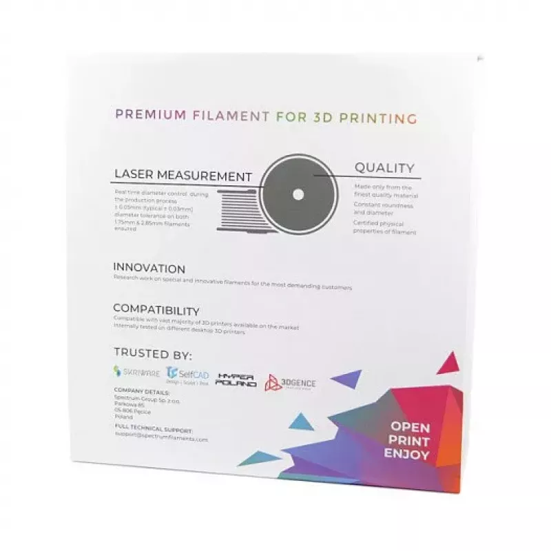 Filamento 3D Spectrum PLA Premium 1,75mm amarelo Bahamas 1kg