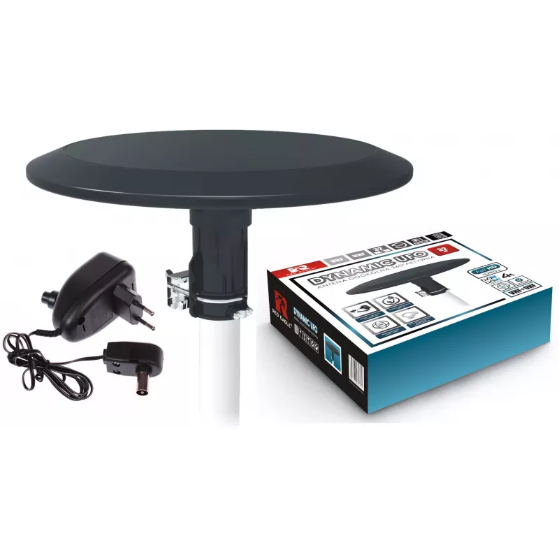 OPTICUM RED Opticum DVB-T Dynamic UFO-360 preta antena exterior omnidirecional ativa