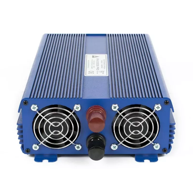 AZO Digital Conversor de tensão de onda sinusoidal pura 24 VDC / 230 VAC ECO MODE SINUS IPS-2000S PRO 2000W