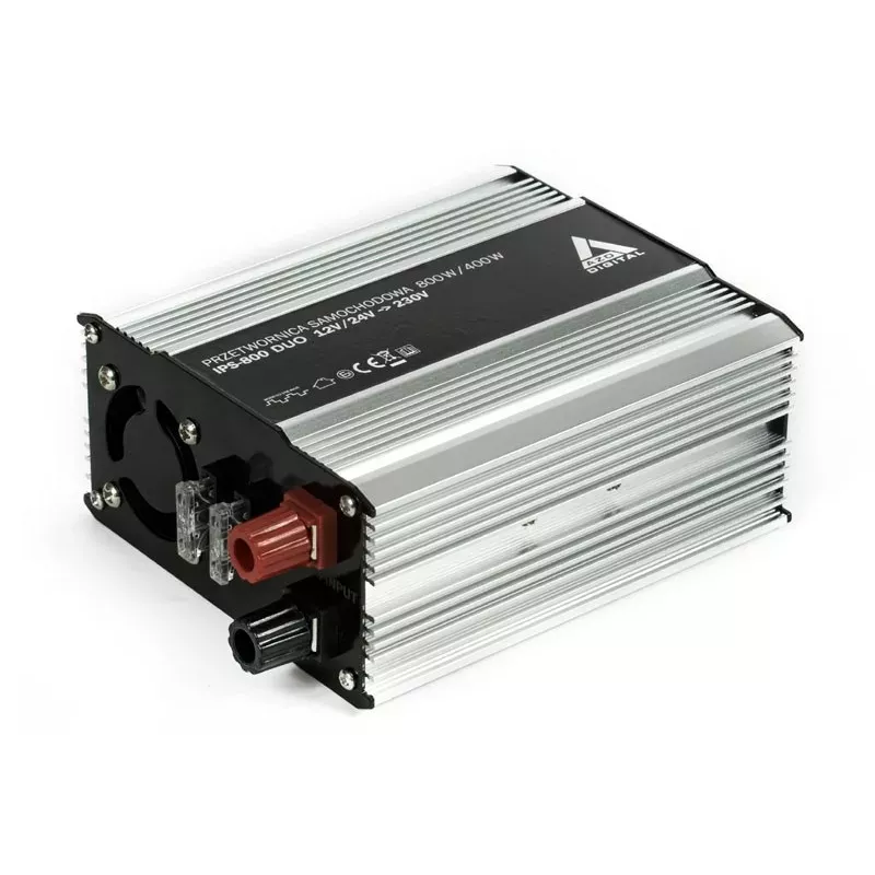 AZO Digital Inversor automóvel 12 VDC / 24 VDC / 230 VAC IPS-800 800W Duo