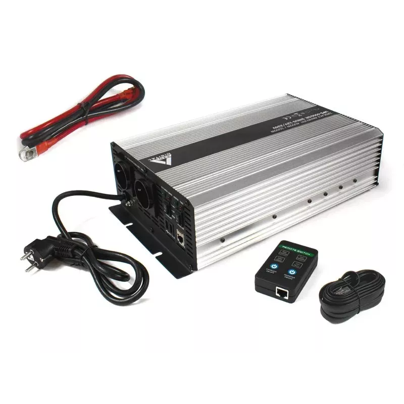 AZO Digital UPS-4000SR Fonte de alimentação ininterrupta 4000VA/2000W onda sinusoidal pura 12V DC para 230V AC UPS line-interactive com AVR