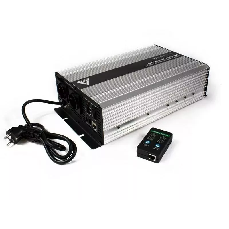AZO Digital UPS-4000SR Fonte de alimentação ininterrupta 4000VA/2000W onda sinusoidal pura 12V DC para 230V AC UPS line-interactive com AVR
