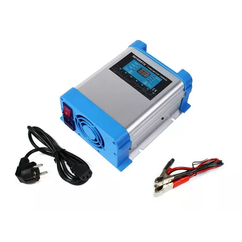 AZO Digital Carregador de bateria 12V AC BC-40 PRO 40A (230V/12V) Carregador LCD 7 fases