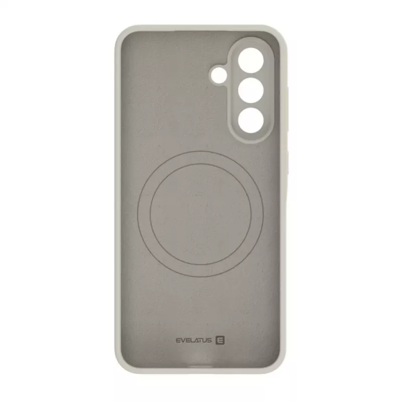 Capa de silicone magnética Premium Soft Touch Evelatus para Samsung Galaxy A56 Pebble