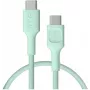 Green Cell PowerStream Cabo USB-C para USB-C 100W verde-menta 0,3m