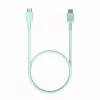 Green Cell PowerFlex Fast Charging Cabo USB-C para USB-C 100W 2m verde-menta