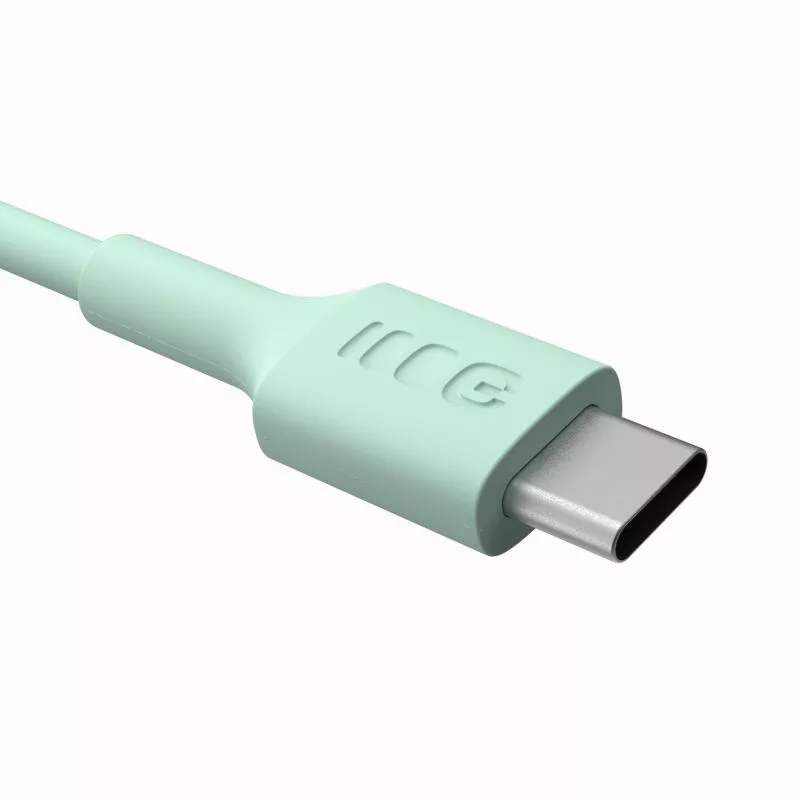 Green Cell PowerFlex Fast Charging Cabo USB-C para USB-C 100W 2m verde-menta