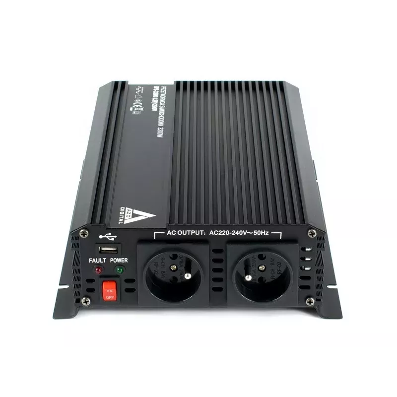 AZO Digital Inversor automóvel 12 VDC / 230 VAC IPS-3200 3200W