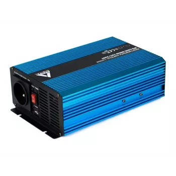 AZO Digital Inversor de tensão de onda sinusoidal pura 12 VDC / 230 VAC 1200W IPS-1200S