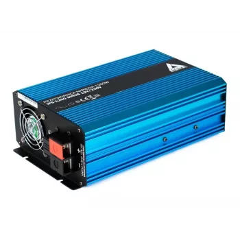 AZO Digital Inversor de tensão de onda sinusoidal pura 12 VDC / 230 VAC 1200W IPS-1200S