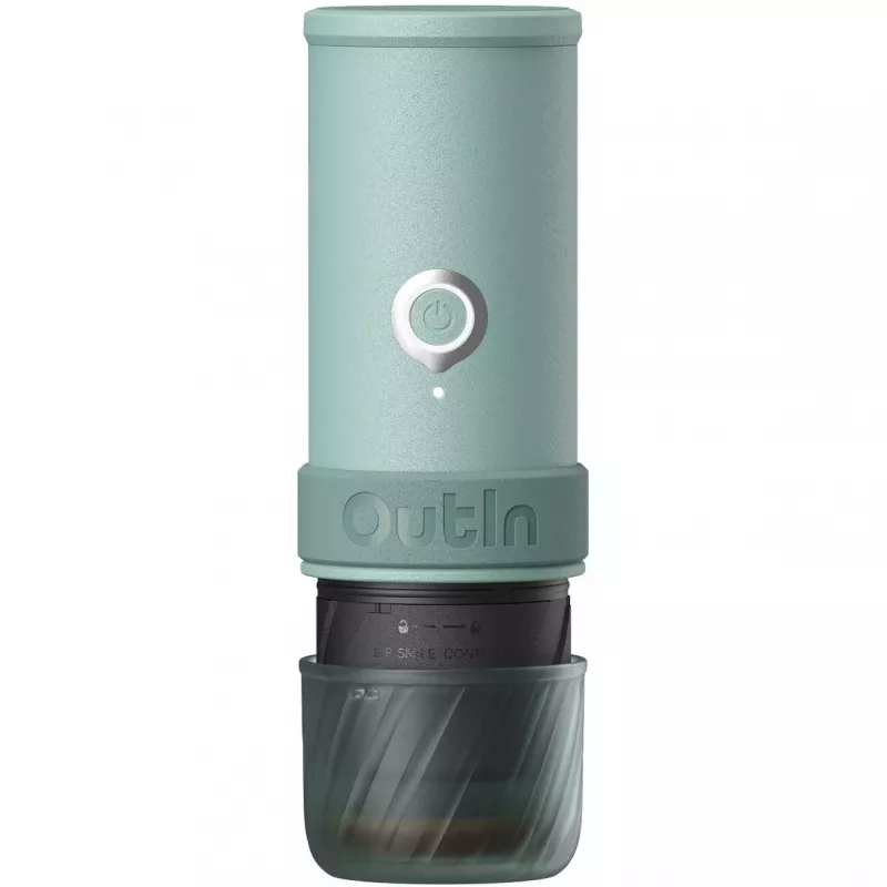 Máquina de café elétrica portátil OUTIN Mino Canyon Green 20 Bar 80 ml USB-C
