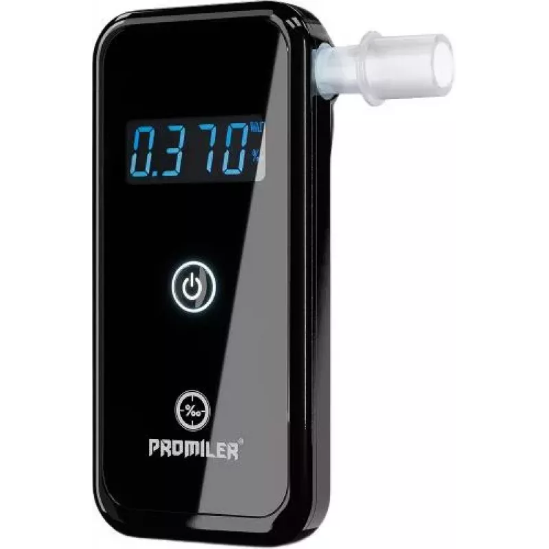 PROMILER AL7010 Alcoolímetro, sensor semicondutor, 2x AA