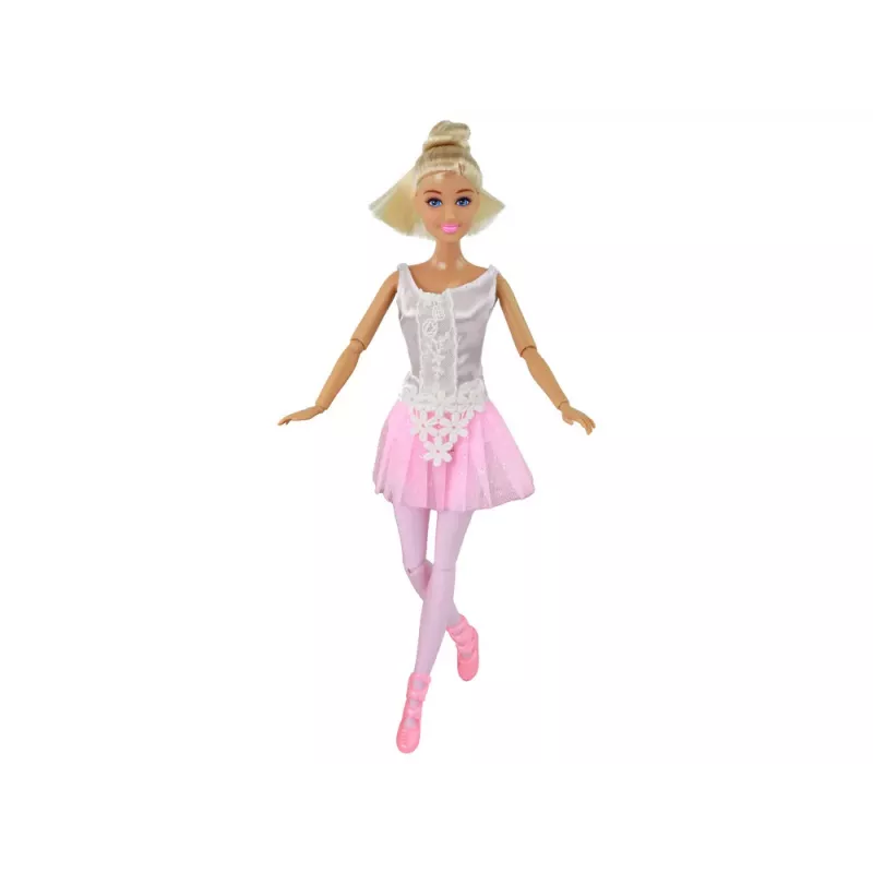LEAN TOYS boneca infantil Anlily bailarina dançarina estatueta coque vestido rosa