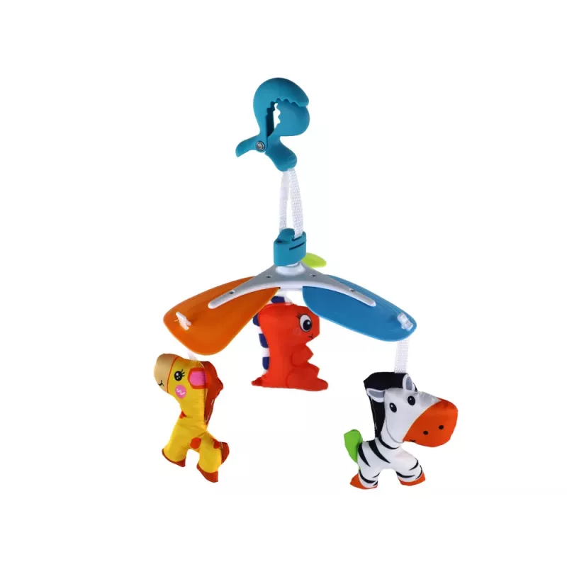 LEAN TOYS carrossel infantil, clip de animais, colorido