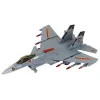 LEAN TOYS modelo de avião com propulsão por fricção, cinzento, preto ou amarelo