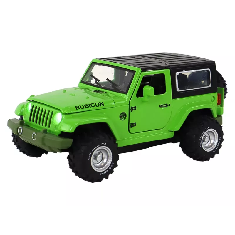 LEAN TOYS carro todo-o-terreno a bateria propulsão por fricção metal verde 1:32