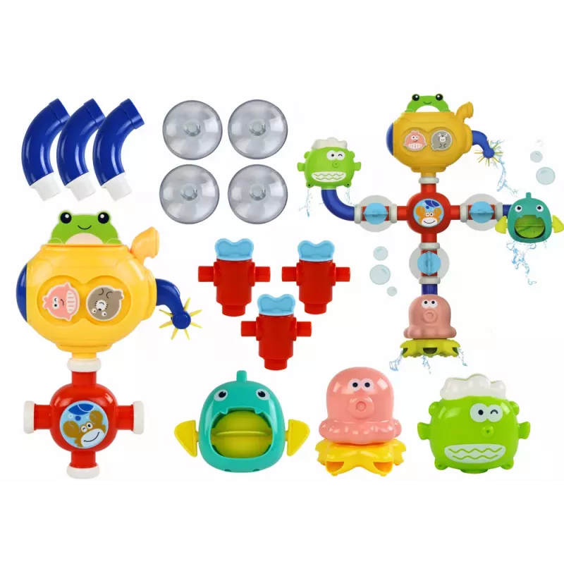 LEAN TOYS Brinquedo de banho robô com ventosas