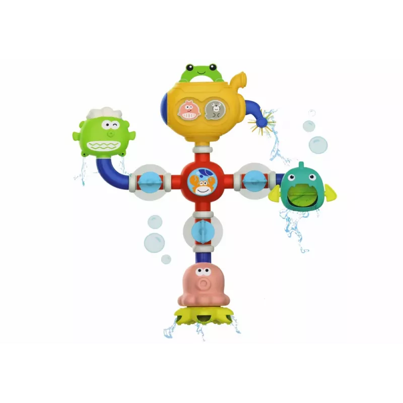 LEAN TOYS Brinquedo de banho robô com ventosas
