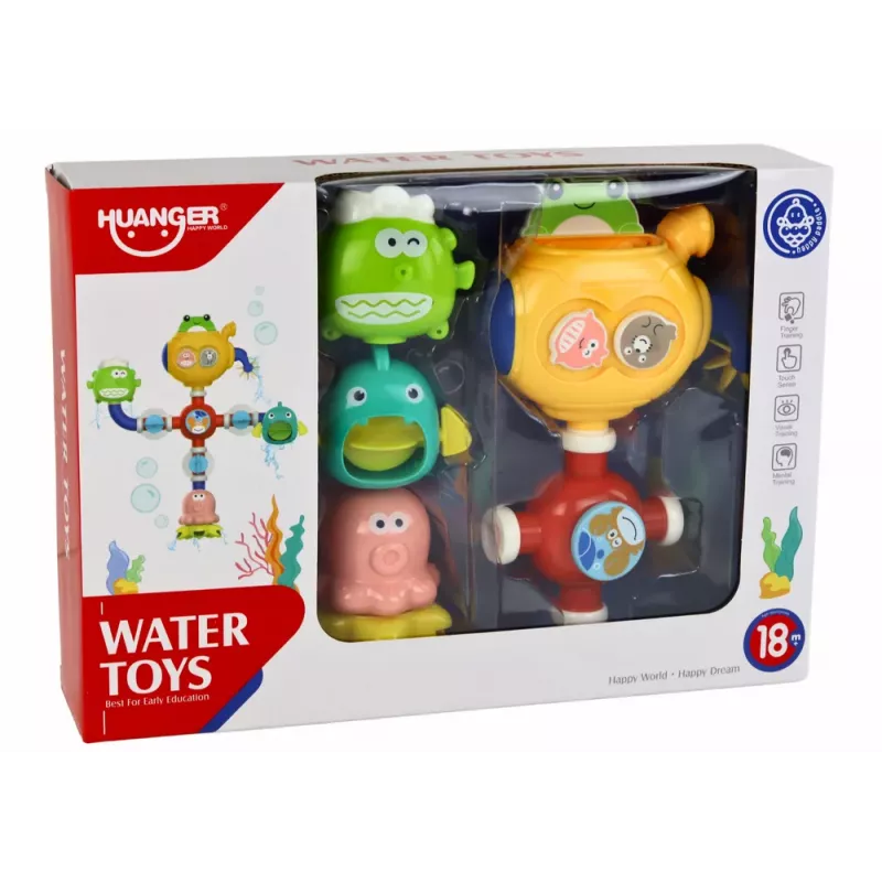 LEAN TOYS Brinquedo de banho robô com ventosas