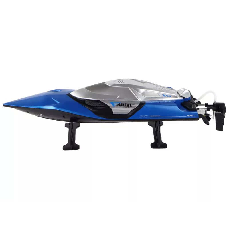 LEAN TOYS Lancha R/C 2.4G com luzes 30 km/h azul