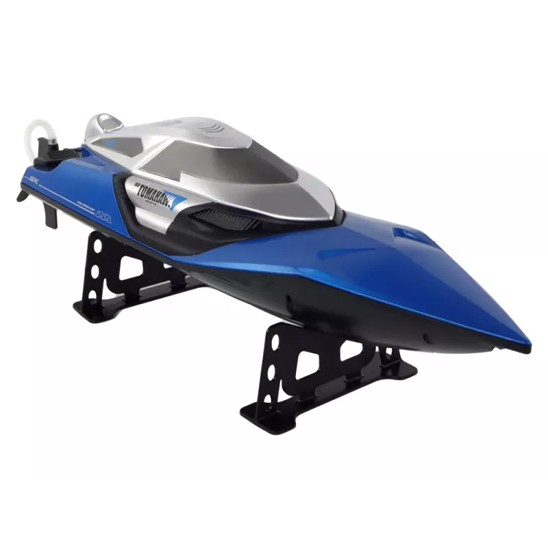 LEAN TOYS Lancha R/C 2.4G com luzes 30 km/h azul