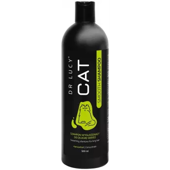 DR LUCY Cat Smooth Shampoo 500 ml concentrado, champô alisador para gatos de pelo longo