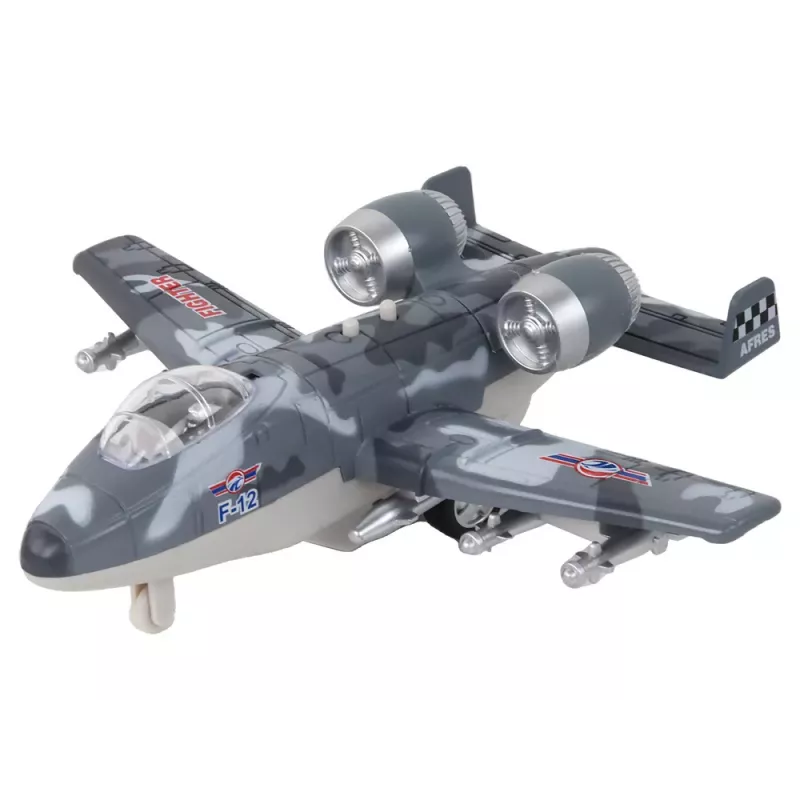 LEAN TOYS avião de combate motorizado Moro jato militar