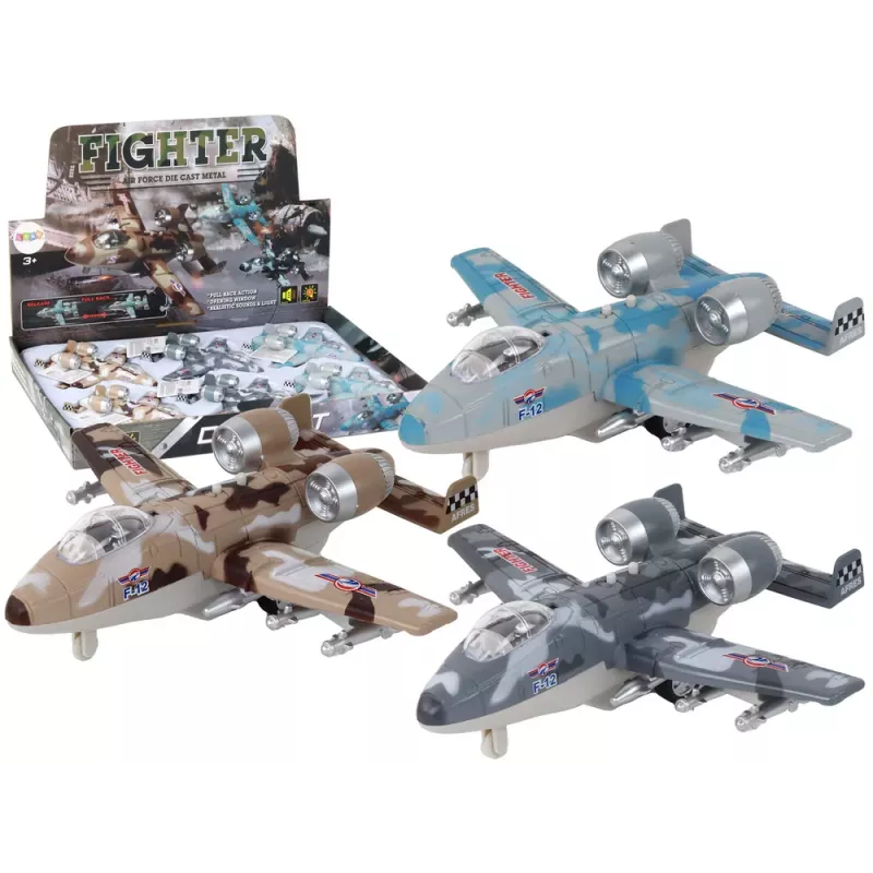 LEAN TOYS avião de combate motorizado Moro jato militar