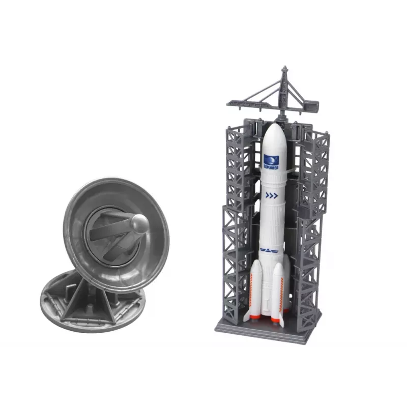 LEAN TOYS Space Mission Conjunto espacial Foguetão Astronauta Nave espacial 5 peças