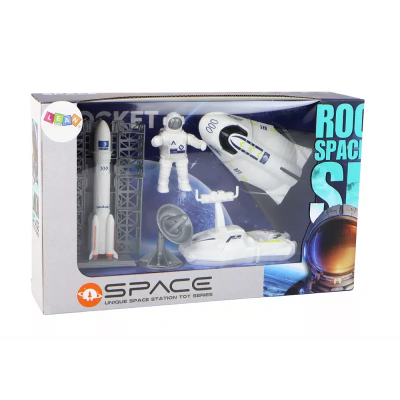 LEAN TOYS Space Mission Conjunto espacial Foguetão Astronauta Nave espacial 5 peças