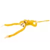 LEAN TOYS Macaco de peluche mascote com bebé amarelo 90 cm