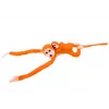 LEAN TOYS Macaco de peluche mascote com bebé laranja 90 cm