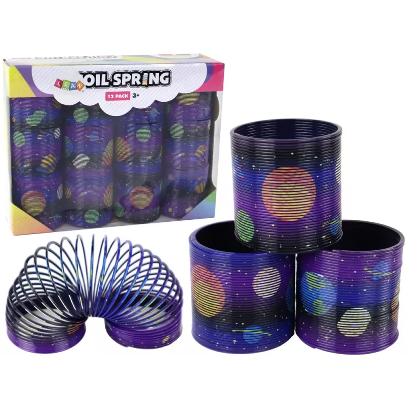 LEAN TOYS Bola anti-stress motivo planeta primavera roxo 6 cm
