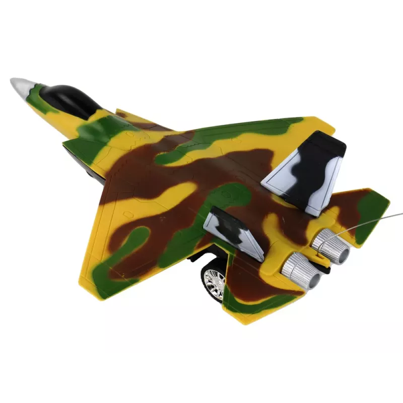 LEAN TOYS Avião de combate RC telecomandado avião militar Moro - F-22 Raptor 2,4 GHz espuma EPP