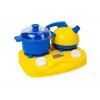 LEAN TOYS Conjunto de louça de plástico para pequenos chefs - 18 peças de acessórios de cozinha de brincar