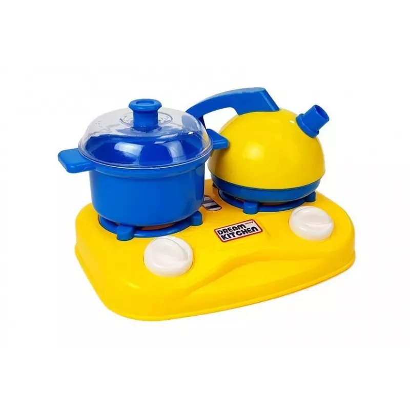 LEAN TOYS Conjunto de louça de plástico para pequenos chefs - 18 peças de acessórios de cozinha de brincar