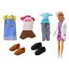 LEAN TOYS Conjunto de brincar boneca de moda Anlily 4 em 1 - médica, cabeleireira, cozinheira, cuidado de animais - mais de 50 peças