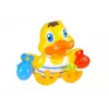 LEAN TOYS Conjunto de banho Pato Copos - 3 copos empilháveis e pato de borracha brinquedo de banho