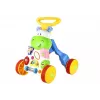 LEAN TOYS Brinquedo de empurrar Hipopótamo para crianças pequenas e bebés com sons, chocalhos, película crocante e espelho