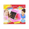 LEAN TOYS Quadro-negro dobrável 2 em 1 - Giz e marcador