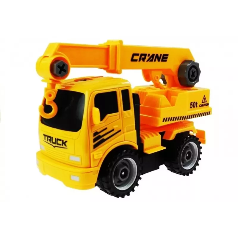 LEAN TOYS Conjunto de veículos para desaparafusar Betoneira Basculante