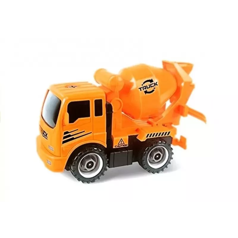 LEAN TOYS Conjunto de veículos para desaparafusar Betoneira Basculante