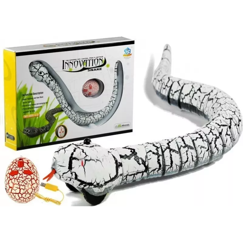 LEAN TOYS Serpente branca telecomandada