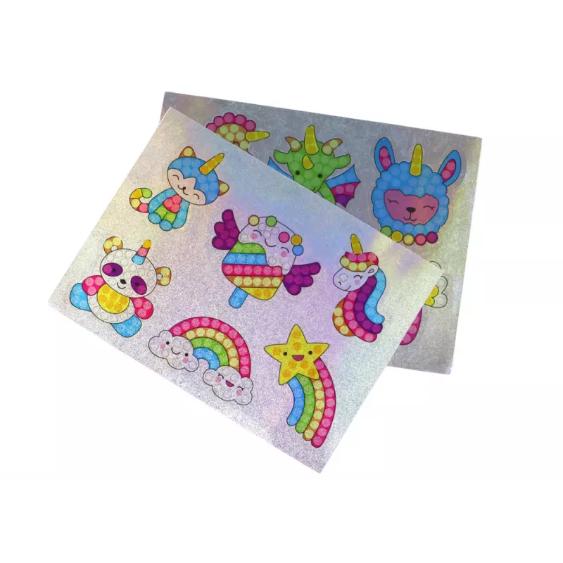 LEAN TOYS Conjunto de autocolantes de diamantes DIY com vários padrões coloridos