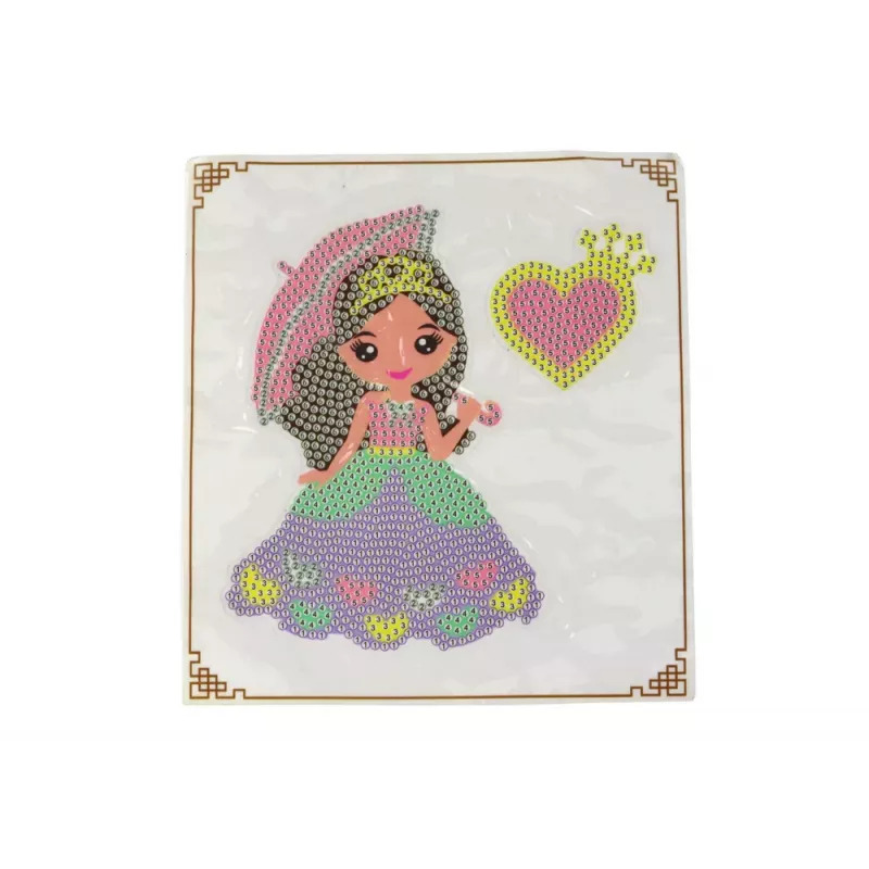 LEAN TOYS Conjunto de contas DIY Princess porta-chaves de bolso