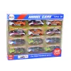 LEAN TOYS Conjunto de carros desportivos 1:55 com propulsão por fricção, 12 peças coloridas